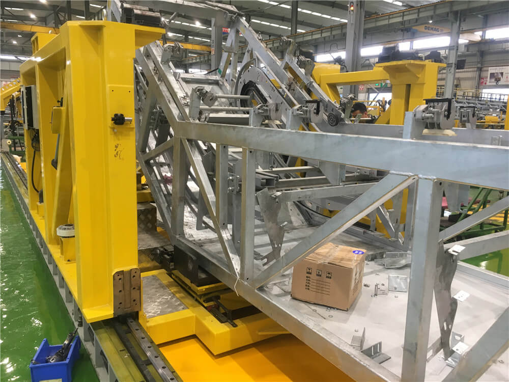 扶梯裝配工裝現(xiàn)場(chǎng)圖2